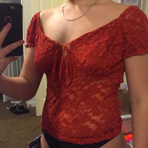 Cute see through top